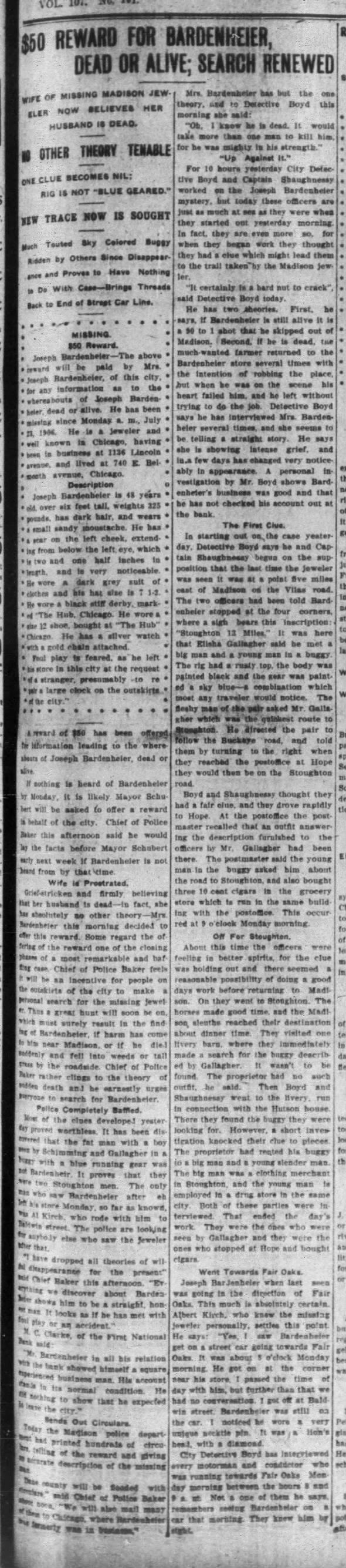 Clipping from Wisconsin State Journal